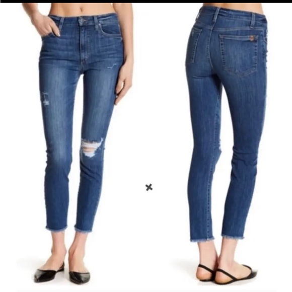 Joe's Jeans Penelope Distressed high rise skinny Jean Size 31 - Picture 1 of 7